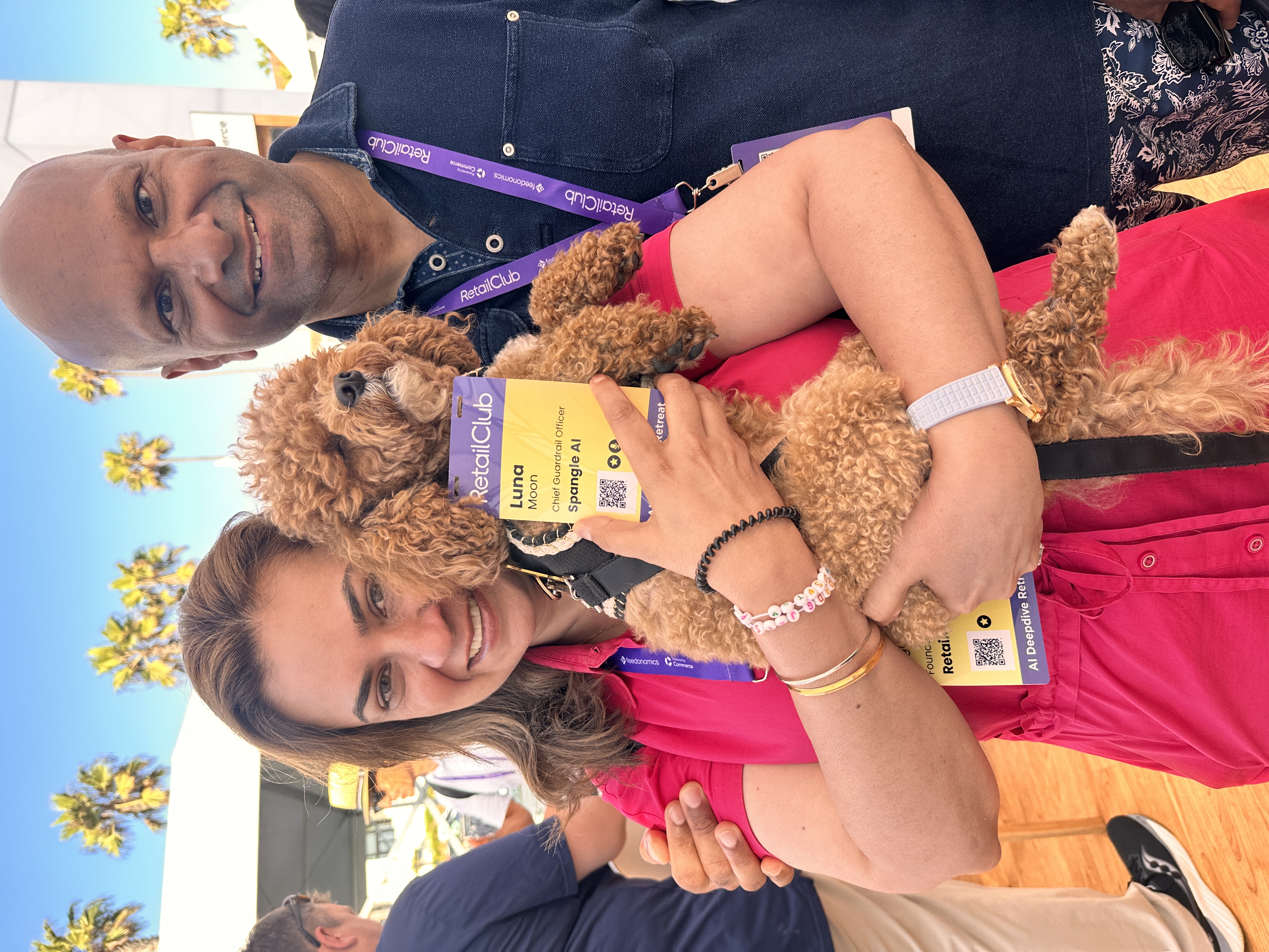 Attendees with Luna, Spangle's Chief Guardrail Officer